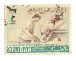 Stamps : Asia : Lebanon :  Centenaire de la croix rouge internationale