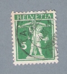 Stamps Switzerland -  Niño y arco