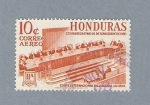 Stamps : America : Honduras :  Corte Internacional de Justicia la Haya