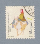 Stamps : Europe : Portugal :  Mujer con la burra