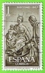 Stamps : Europe : Spain :  Navidas 1962