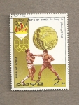 Stamps North Korea -  Medalla oro boxeo