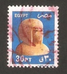 Sellos de Africa - Egipto -  un busto