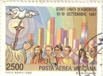 Sellos de Europa - Vaticano -  STATI UNITI  D AMERICA 10/19/SETTEMBRE 1987