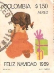 Stamps : America : Colombia :  FELIZ NAVIDAD 1969