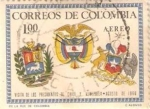 Stamps : America : Colombia :  VISITA DE LOS PRESIDENTE 4. CHILE Y VENEZUELA AGOSTO DEL 1956