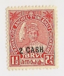 Stamps India -  Reino de Travancore