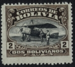 Stamps Bolivia -  Inauguracion de la Escuela de Aviacion