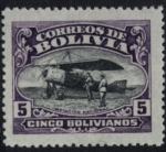 Stamps Bolivia -  Inauguracion de la Escuela de Aviacion