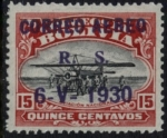 Stamps Bolivia -  Conmemoracion del Vuelo del Graf Zeppelin a sud America