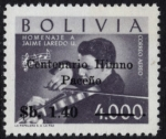 Stamps Bolivia -  Centenario del Himno Paceño