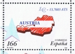 Stamps Spain -  Edifil  3634  Paises del Euro.  
