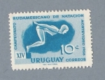 Stamps Uruguay -  Campeonato Sudamericano de Natación