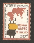 Stamps Vietnam -  organización de solidaridad con los pueblos de Asia, África y América Latina