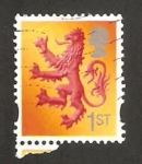 Stamps United Kingdom -  emision regional, león heráldico