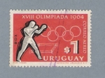 Stamps : America : Uruguay :  XVIII Olimpiadas 1964