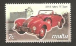 Sellos de Europa - Malta -  automóviles antiguos, allard mod. M año 1948