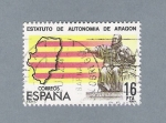Stamps Spain -  Estatuto de Autonomía de Aragón (repetido)