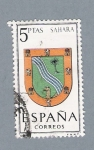 Stamps Spain -  Escudo Sahara (repetido)