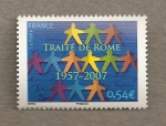 Sellos de Europa - Francia -  tratado de Roma
