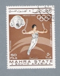 Stamps Saudi Arabia -  México 1968