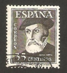 Stamps Spain -  1035 - Hernan Cortés