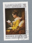 Stamps Saudi Arabia -  Young girl reading