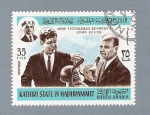 Sellos del Mundo : Asia : Arabia_Saudita : J.F. Kennedy y john Glenn