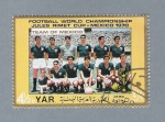 Stamps Yemen -  Campeonato del mundo  México 1970
