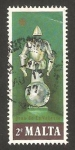 Stamps : Europe : Malta :  armadura, juan de la valette, siglo 16