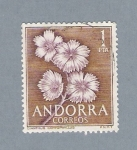 Stamps : Europe : Andorra :  Dianthus Caryophyllus
