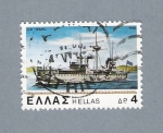 Stamps : Europe : Greece :  Barco Griego