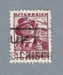 Stamps Austria -  Cazador