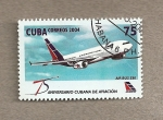 Sellos de America - Cuba -  75 Aniv. Cubana de Aviación