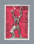 Stamps : Europe : Belgium :  Estatua