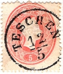 Stamps : Europe : Poland :  1861 5k Teschen