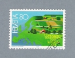 Sellos de Europa - Suiza -  Campaña Europea del campo rural