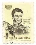 Stamps Argentina -  Juan A Alvarez de Arenales
