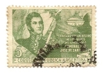 Stamps Argentina -  Traslado de los Restos de los Padres del Libertador General Don José de San Martín