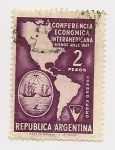 Stamps Argentina -  Conferencia Económica Internacional