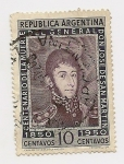 Stamps Argentina -  Centenario de la Muerte del General Don José de San Martín
