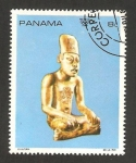 Stamps : America : Panama :  escultura