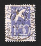 Stamps France -  paloma de la paz de daragnes