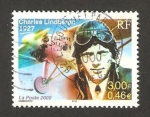 Stamps France -  deportes, charles lindbergh, aviador