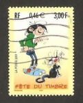 Stamps France -  día del sello, gaston lagaffe