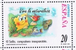 Stamps : Europe : Spain :  Edifil  3670  Correspondencia Epistolar Escolar.  El sello, compañero inseparable. "  Vive la natura