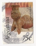 Stamps Argentina -  Vaso antropomorfo