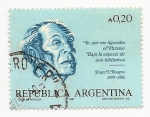 Stamps : America : Argentina :  Jorge Luis Borges