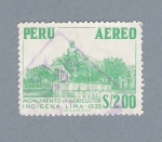 Stamps : America : Peru :  Monuumento al Agricultor Indígena (repetido)