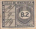 Stamps : America : Venezuela :  estados unidos de venezuela